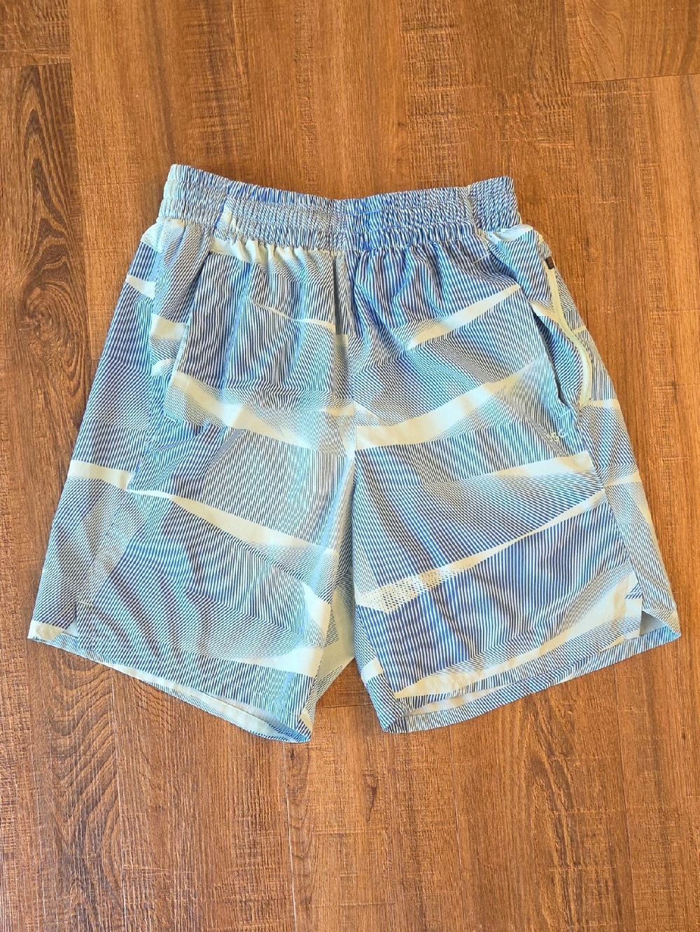 DSG Light Blue Athletic Shorts Or Swim Short with Drawstring. Mens Small